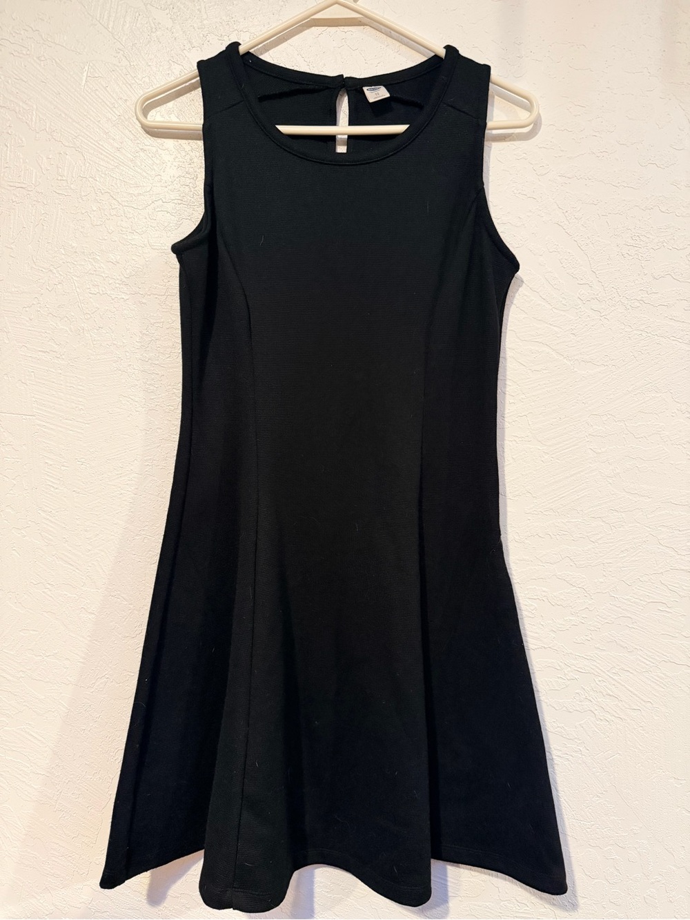 Old Navy Black Sleeveless A-Line Midi Dress